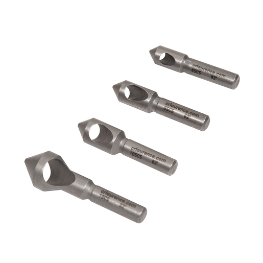 CRL CS4 four-piece round-shank aluminum countersink set